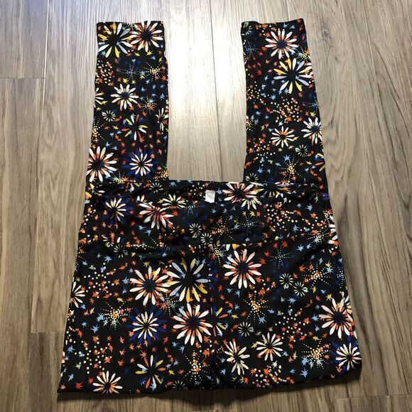 5/$15 Lularoe‎ tall & curvy Pants leggings fireworks - Picture 1 of 3